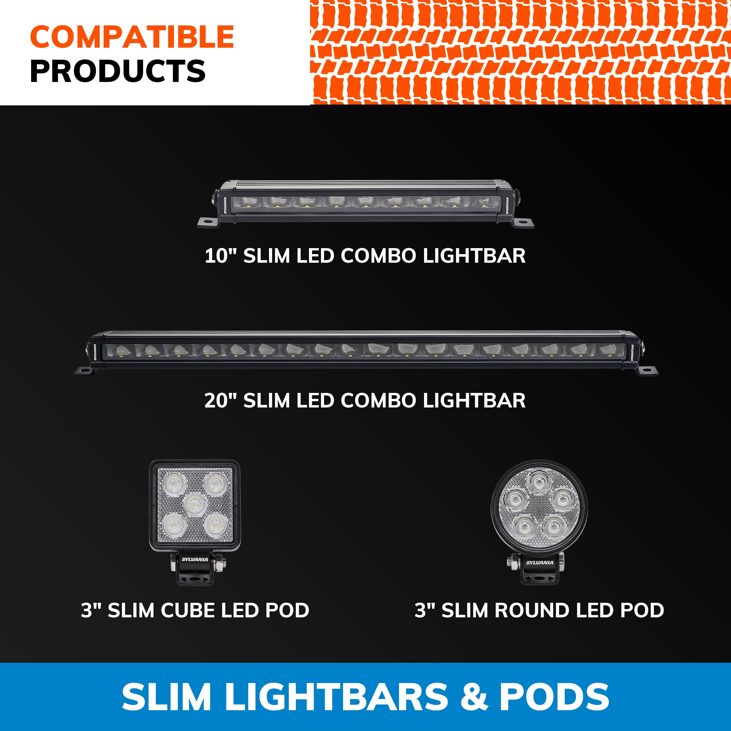 SYLVANIA Slim 20 Inch LED Light Bar - Spot