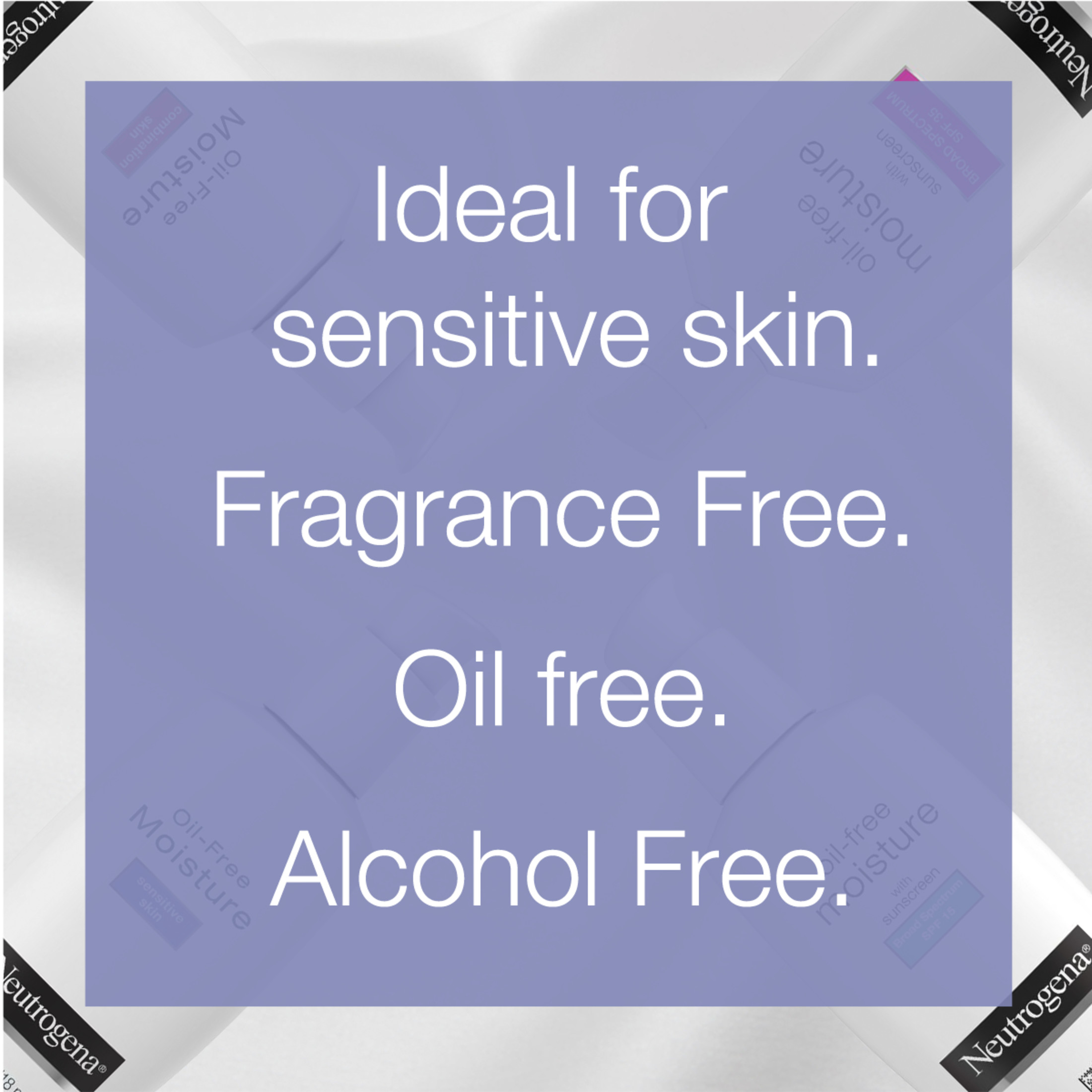 Neutrogena, Oil Free Moisture, Ultra-Gentle Face Moisturizer, Sensitive Skin Care, 4 fl oz (118 ml) - image 3 of 15