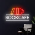 thumbnail image 3 of Handmadetneonsign Book Cafe Neon Sign, Reading Book Lover Wall Decor, Book Store Wall Decor, 3 of 5