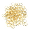 thumbnail image 1 of FRCOLOR metal rings 160pcs Metal Multipurpose Open Small Circular Ring Metal Rings Round Snap Clips Spring Clip for Keys (Golden),0.63"X0.59"X0.08", 1 of 5