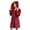 Red, variant on VANLOFE Unisex Warm Pajamas Household Clothes Solid Bathrobe Lengthened Night-robe Man's Nightgown Hooded Robes Pink Robes Sleepwear for Woman S-2XL