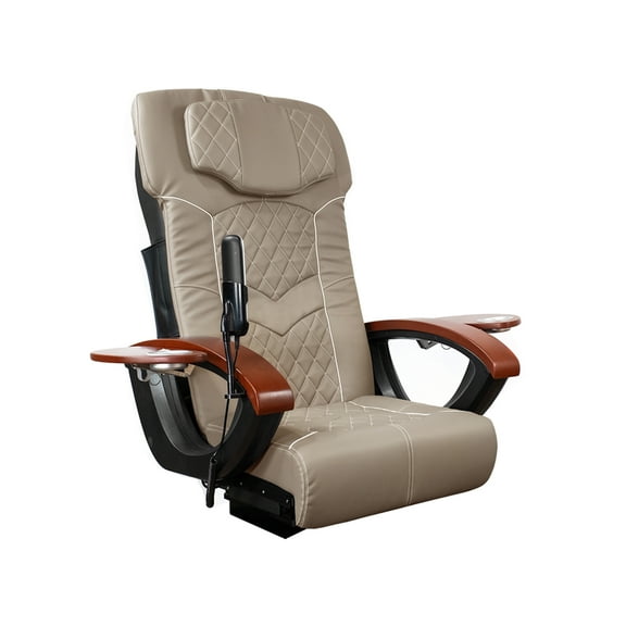 Universal Size Pedicure Chair Cushion Cover Set for Nail Salon Pedicure Spa Massage Chair, Universal Replacement Fit All Models, Light Khaki