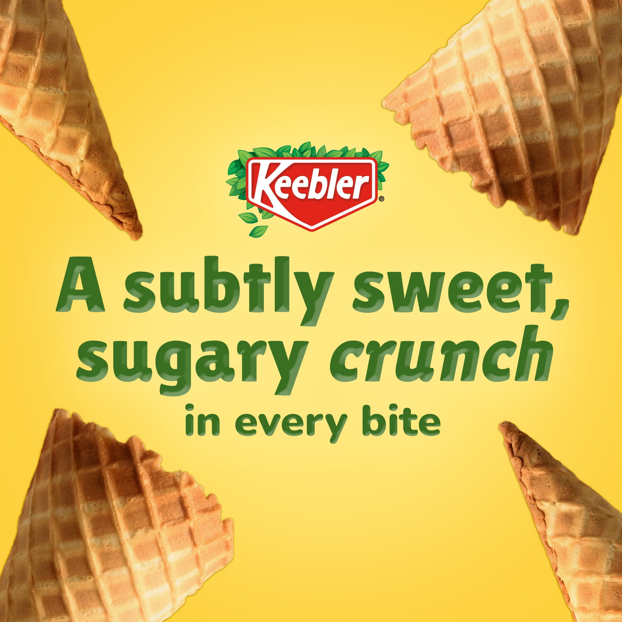 Keebler Waffle Ice Cream Cones, 5 oz, 12 ct