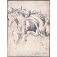 thumbnail image 2 of Pattinian, Merri 25x32 Gold Ornate Wood Framed with Double Matting Museum Art Print Titled - Majestic Horse II, 2 of 4