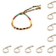 thumbnail image 3 of Cateissary Cuerda de la suerte estilo étnico cuerda trenzada de moda artesanal DIY cuerda de muñeca joyería decorativa personalizada Tipo 3 10piezas, 3 of 6