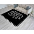thumbnail image 4 of Let's Go Rugs, Success Rugs, Modern Rugs, Thin Rug, Positive Quote Rugs, Workplace Rug, Easy To Clean Rug, 3D Printeds Rugs, Black Rug, 2'x3' - 60x90 cm, 4 of 7