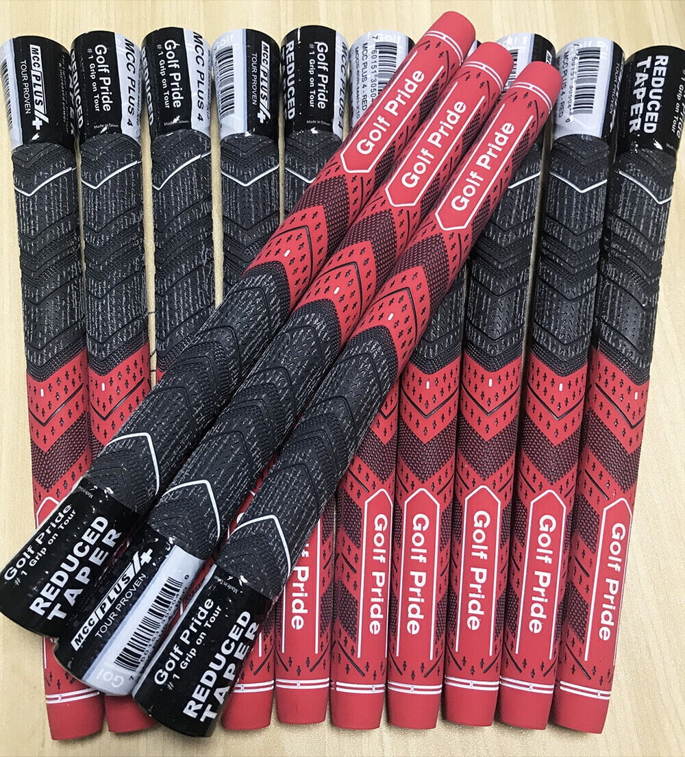 13PCS Golf Pride MCC PLUS 4 Golf Grip Midsize Size Red