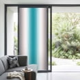 thumbnail image 4 of Turquoise Gray Ombre Window Privacy Film, Farmhouse Teal Gradient Modern Art Static Cling UV Sun Blocking Tint Film Heat Control Windows Films for Bedroom Bathroom, Window Stickers 35.4"x78.7", 4 of 8