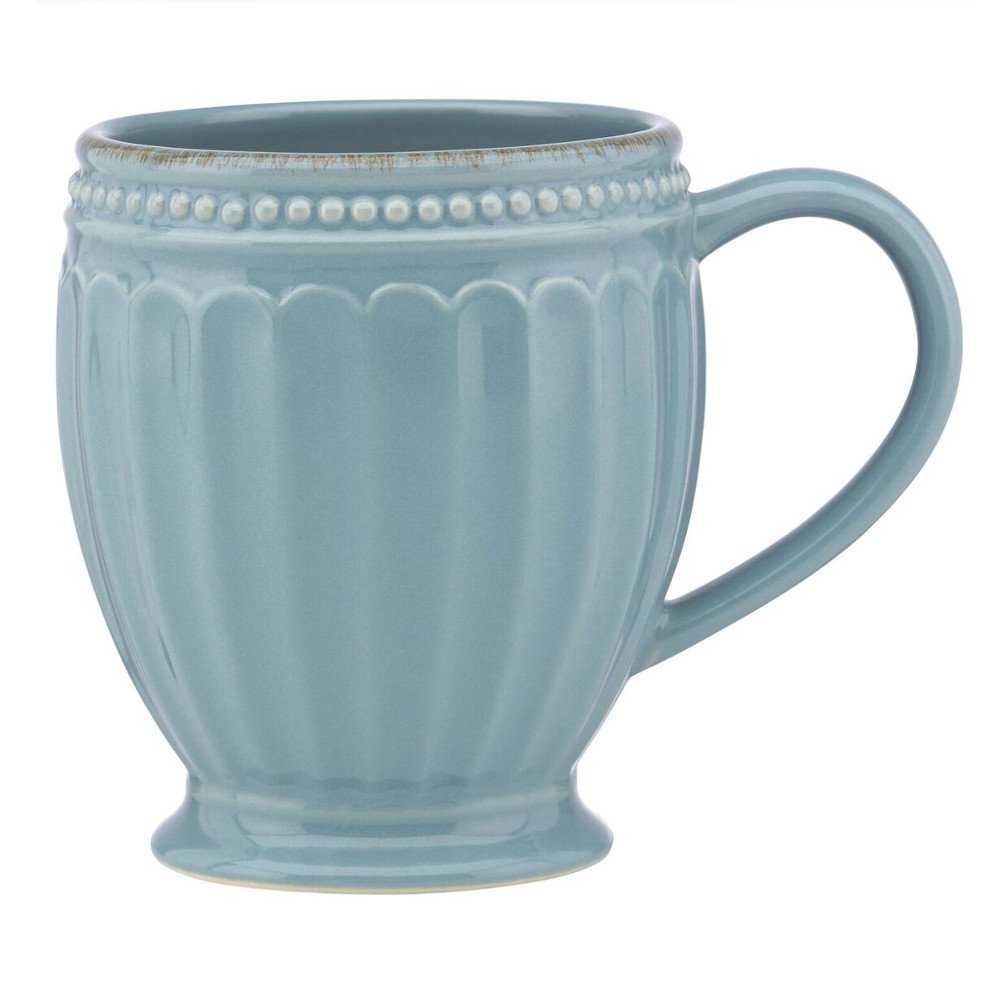 Lenox French Perle Groove Chambray 12 Ounce Coffee Mug