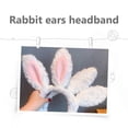 thumbnail image 6 of MORESEC Home Plush Bunny Ears Headband for Easter Thick Soft Hair Hoop for Adults Homes Party 1Pc, 6 of 8