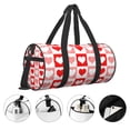 thumbnail image 5 of ZICANCN Red Checker Chequered Travel Duffle Bag, Sports Tote Gym Bag Weekenders Bags for Women Men, 5 of 8