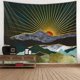 thumbnail image 4 of Tapiz de pared estilo japonés abstracto pintado ballena puesta de sol montaña bosque hippie mandala YONGSHENG 150*100 cm, 4 of 4