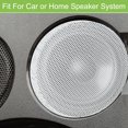 thumbnail image 3 of Unique Bargains 2 Pcs Universal 7 Inch Speaker Grills Mesh for Audio Subwoofer 182x6.5mm Grille without Frame White, 3 of 8