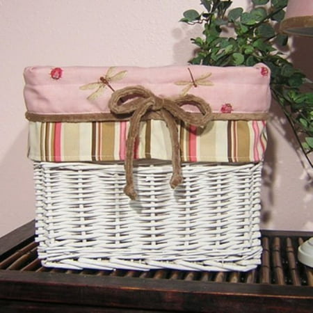 Brandee Danielle Ladybug Dragonfly Wicker Basket