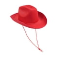 thumbnail image 1 of Decoración del sombrero de vaquero occidental Decoración de disfraces de adultos para la fiesta del festival de música Fiesta Rojo, 1 of 8