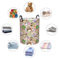 thumbnail image 4 of Balery Owl Back To School Cesta de ropa redonda con asas, impermeable, independiente, para ropa, juguetes, dormitorio y familia-Medium, 4 of 6