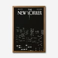 thumbnail image 3 of The New Yorker Cover Inspired Canvas Wall Art, New York City Skyline, Minimalist Black and White Home Decor, Modern Urban Nightscape, Framed Canvas Wall Art, 3 of 14