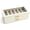 White, variant on Compact Sunglasses Holder With Velvety Lined Compartments And Smooth Metal Sliding Rails Space Saving Sunglasses Holder