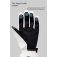 thumbnail image 2 of Guantes de esquí blancos para hombre y mujer, cálidos para invierno, para ciclismo y deportes, 2 of 7