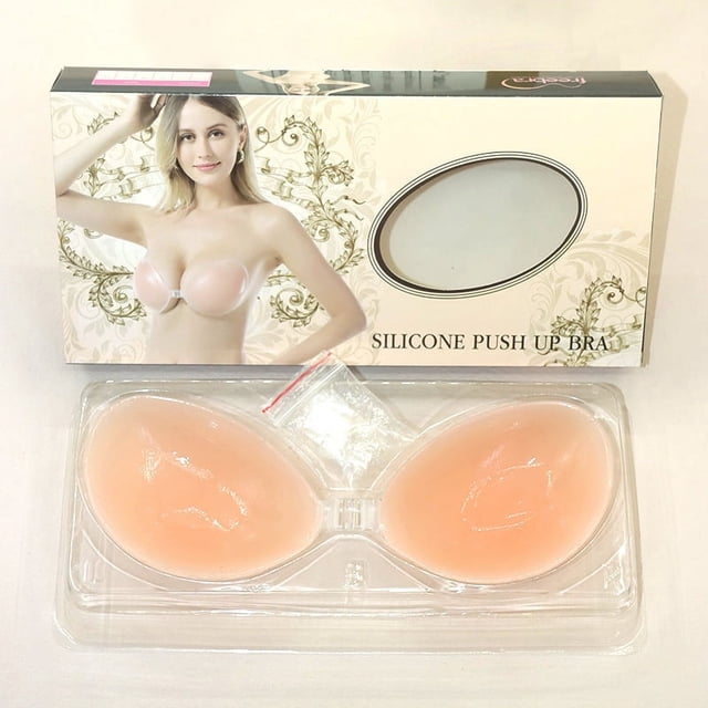 Adhesivo invisible de silicona para el pecho Sujetador de silicona Adhesivo anti-luz Adhesivo para el pecho Adhesivo push-up de silicona Adhesivo push-up para el pecho