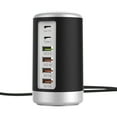 thumbnail image 2 of Chmadoxn 65W PD High-power Fast Charger QC3.0+PD Fast Charging Multi-port Usb Smart Charger Is Applicable To Smart Phones, MP3/MP4, Cameras, Tablets, IOS, Android, Etc fast charging socket, 2 of 8