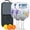 White, variant on Pickleball Paddles Set Of 2, Fiberglass Surface, USA, Independence Day Print, 4 Balls & Bag