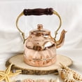 thumbnail image 4 of Copper Tea Kettle, Stovetop Teapot, 1.3 Liter, Copper Kettle, Copper Herbal Teapot, Turkish Tea Kettle, 4 of 5