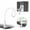 white, variant on Universal Bracket Arm Bed Desk Lazy Stand Cellphone Clip Mobile Phone Holder Mount Clamp BLACK
