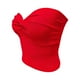 thumbnail image 3 of Top elegante sin tirantes de punto liso para mujer - Top corto con sujetador bandeau elástico para ocasiones informales o fiestas, 3 of 4