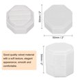 thumbnail image 2 of Unique Bargains Octagon Velvet Ring Box for Wedding Rings White, 2 of 7