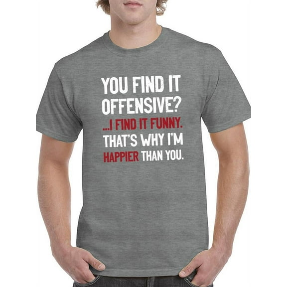 I Find It Funny T-Shirt Men -Smartprints Designs, Male XX-Large