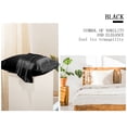 thumbnail image 6 of Unique Bargains 22 Momme Silk Pillowcases For Hair Skin Set Of 2 Black Queen, 6 of 8