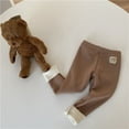 thumbnail image 4 of Leggings de invierno para niñas, pantalones de algodón, pantalones para niños, pantalones para niñas, pantalones ajustados elásticos y gruesos para niños de 1 a 6 años, 4 of 5