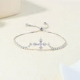 thumbnail image 4 of Cross Fashion Adjustable Bracelet for Women, Christian Jewelry Gift for Believers, 4 of 6