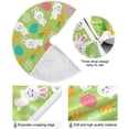 thumbnail image 2 of Coolnut Christmas Tree Skirt, 48", Easter Tree Skirt Double Layers Polyester Easter Tree Skirt for Easter Holiday Party Decoration, 2 of 6