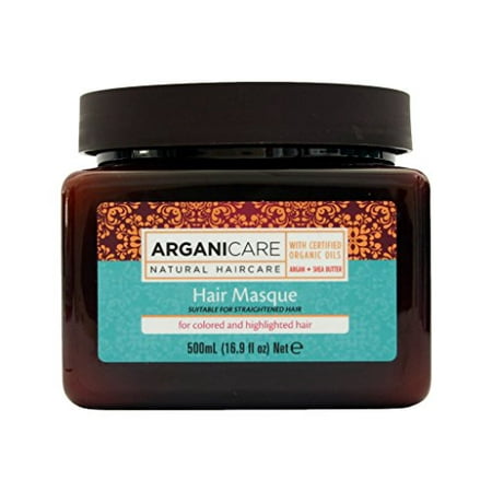 Arganicare Restoring Hair Mask for Colored and Highlighted Hair Enriched with Organic Argan Oil and Shea Butter. 16.9 fl.