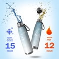 thumbnail image 2 of 29oz Insulated Water Bottle with Tea Infuser, Stainless Steel Travel Mug, Ice Frozen Print, 2 of 6