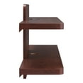 thumbnail image 3 of Furniture of America Brie Wood 2-Tier Floating TV Stand in Vintage Walnut, 3 of 7