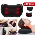thumbnail image 2 of SHCKE Shiatsu Massage Pillow with Heat Neck Back Massager Back Pain Relief Kneading Massager Portable Massager for Shoulder Lumbar Calf Leg Foot Back - Ideal Gift for Mom and Dad, 2 of 6