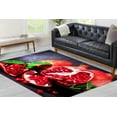 thumbnail image 2 of Popular Rug, Kitchen Rugs, Trendy Rugs, Modern Rugs, Living Room Rug, Food Rug, Pomegranate Rug, Classic Rug, Housewarming Gift Rug, Red Rug, 1.7'x2.3' - 50x70 cm, 2 of 7
