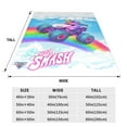 thumbnail image 5 of Sparkle Smash Trucks Soft Micro Fleece Cozy Throw Blanket Lightweight Fuzzy Flannel Blankets Sofa Decor Gifts, 5 of 9