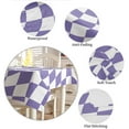 thumbnail image 6 of Purple White Checkered Tablecloth Rectangle Table Cloth 60x120 , Waterproof Tablecloth Outdoor Table Cloth, Modern Irregular Geometric Washable Table Cover for Kitchen Dining Party, 6 of 8
