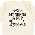 thumbnail image 4 of Inktastic Nonna and Pop Love Me Girls Long Sleeve Baby Bodysuit, 4 of 5