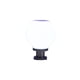 thumbnail image 1 of Matsuzay Luz de columna redonda de acero inoxidable, lámpara de poste alimentada por energía Solar, herramienta de iluminación de pilar de camino de Iluminación y accesorios Luz blanca 25cm Matsuzay HA072933-03, 1 of 1