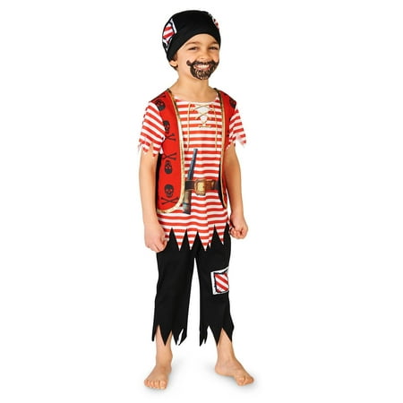Printed Pirate Matey Toddler Costume