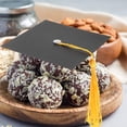 thumbnail image 5 of Juego de 50 adornos para tartas de graduación, decoraciones de chocolate únicas para fiestas de graduación, mini birretes, decoración de botellas, suministros para fiestas., 5 of 5