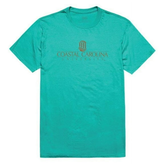 W Republic Apparel 516-116-VM6-02 Coastal Carolina University Mens Institutional Tee, Jade - Medium