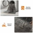 thumbnail image 5 of Gray Bathroom Rug 2'x3', Retro Oil Painting Modern Abstract Art Aesthetics Low Profile Front Entryway Rug with Tassels, Woven Cotton Washable Kitchen Mat Carpet for Foyer Bedroom Back Door Decor, 5 of 9