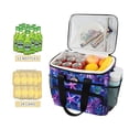 thumbnail image 2 of FORMRS Insulated Cooler Bag 24 Cans Capacity Soft Leakproof Lunch Box with Side Pockets, Neon Pink Starfish, 2 of 7