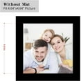 thumbnail image 4 of Picture Frames 5x5 2 Pack Made of Solid Wood Black for Wall Mounting and Tabletop Display, 4 of 8